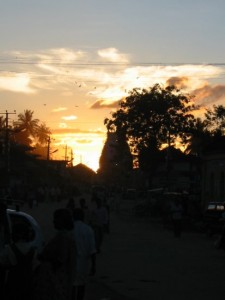 Sonnenuntergang Belur