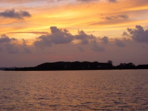 Sonnenuntergan Borgatty Island