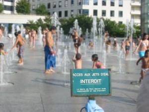 Wasserspiele in Paris