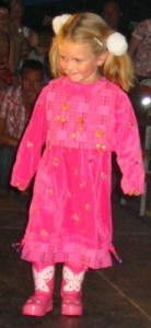 rosa Kinderkleid