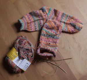 Tipsy Toe Socken, noch nicht fertig gestrickt